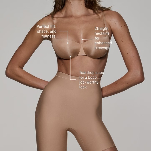 Skims ultimate push up balconette bra in clay 34DD new with tag - Picture 2 of 9